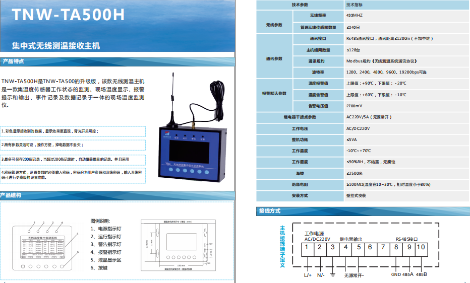 TN-TA500H測溫主機(jī)